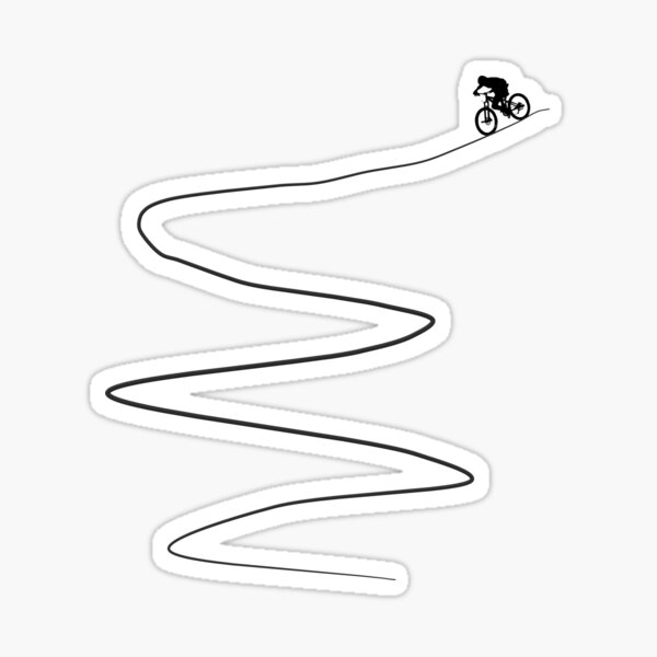 mountain bike cycling MTB bicycle cyclist gift Sticker