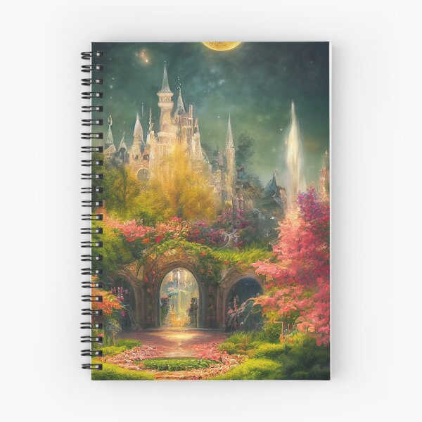 Item preview, Night Castle, Magic Fountain, Fairy Garden designed and sold by SunDoor Art.