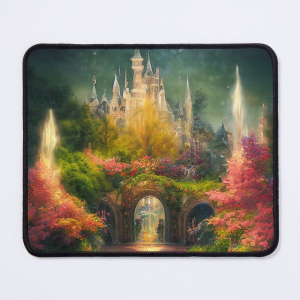 Item preview, Night Castle, Magic Fountain, Fairy Garden designed and sold by SunDoor Art.