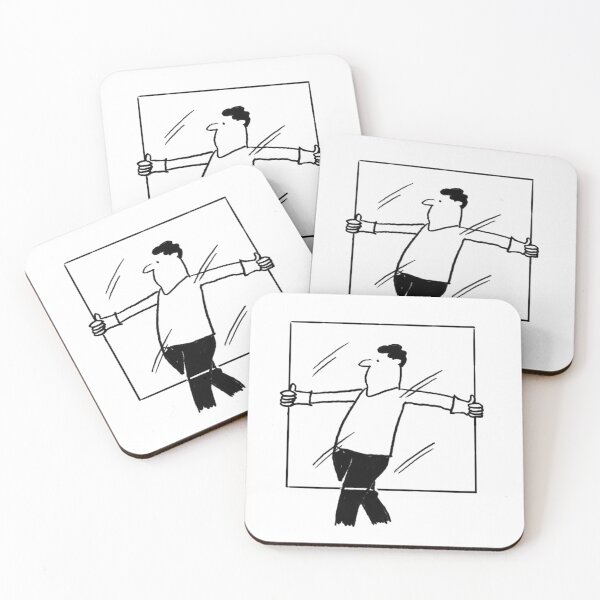 Item preview, Glazer Illustration - Glazer Carrying a Sheet of Glass designed and sold by NigelSutherland.