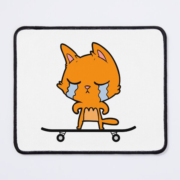 Item preview, Sad Cat doing a Kick Flip designed and sold by Jadir.