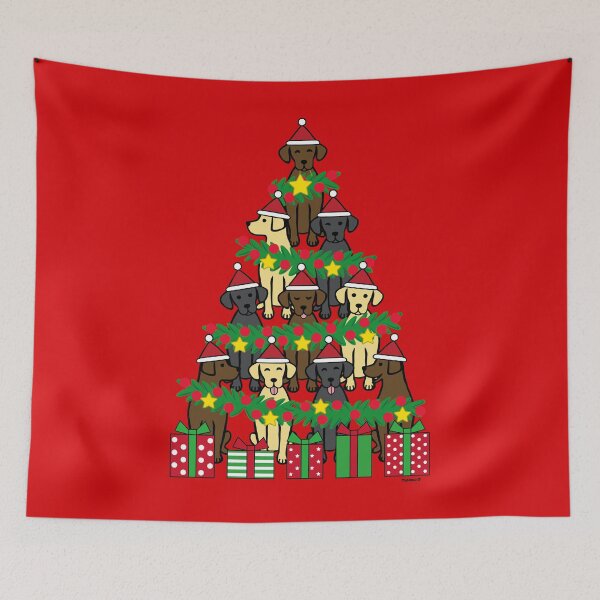 Item preview, Christmas Tree Labradors designed and sold by HappyLabradors.