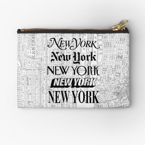 Item preview, New York City - Vintage Street Map Typography designed and sold by MotivatedType.