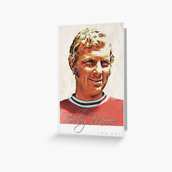 Bobby Moore portrait Greeting Card