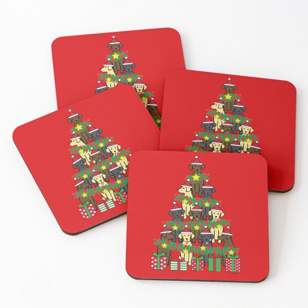 Item preview, Christmas Tree Labradors designed and sold by HappyLabradors.