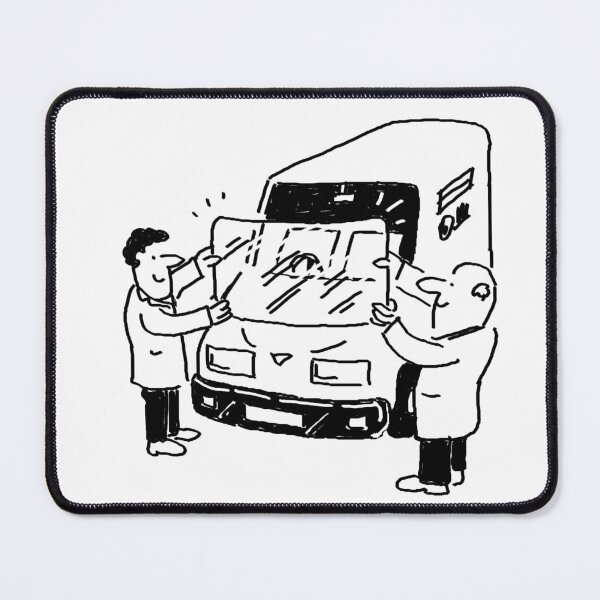 Item preview, Windscreen Repairs Illustration - Two Men are Replacing a Vehicle Windscreen designed and sold by NigelSutherland.
