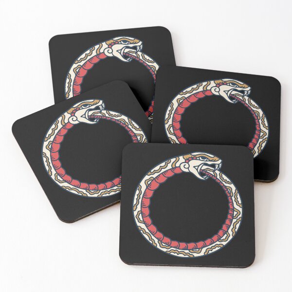Item preview, Snake eating tail Ouroboros tattoo  designed and sold by Mansn.