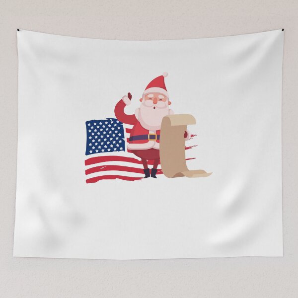 Aperçu de l'œuvre Mignon Père Noël American Love Papa LISTE Akita Christmas créée et vendue par ABDFRTRENDS ⭐⭐⭐⭐⭐.