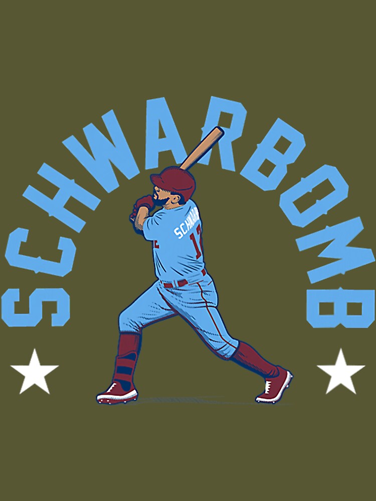 SCHWARBOMB Philadelphia Baseball Soft Ringspun Pre-shrunk 