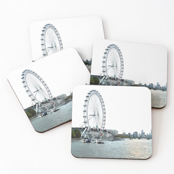 Item preview, Sunset on river Thames with London Eye designed and sold by santoshputhran.