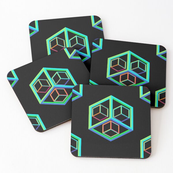 Item preview, OPTICAL ILLUSION LIGHT COLORFUL CUBES designed and sold by sailorsam1805.