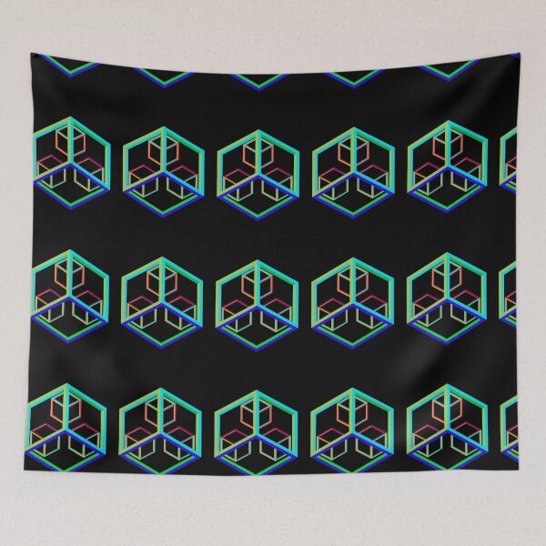 Item preview, OPTICAL ILLUSION LIGHT COLORFUL CUBES designed and sold by sailorsam1805.