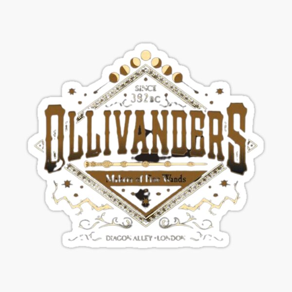 "OLLIVANDERS " Sticker for Sale by HarrysWand Redbubble