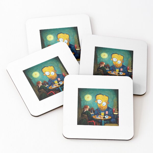 Item preview, Van Gogh Simpsons eating in the cafe designed and sold by osssoconcept.