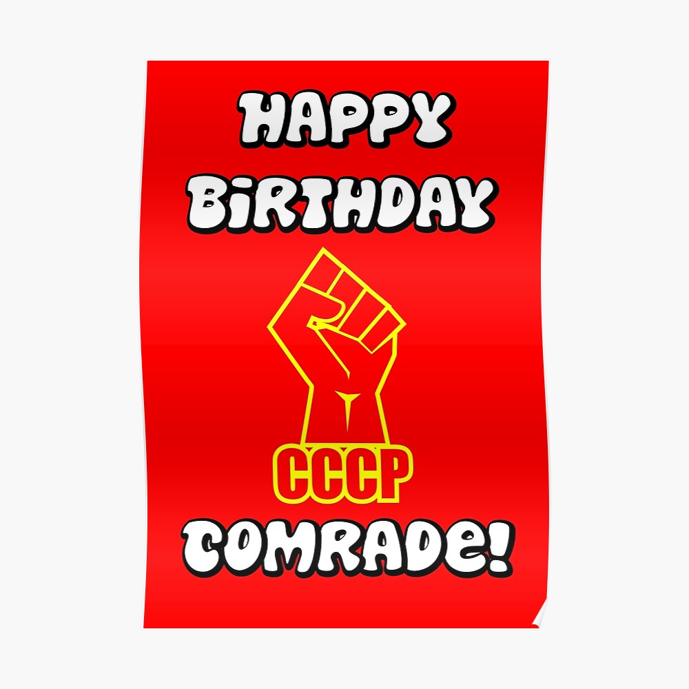 Soviet Communist Fist Cccp Poster By Sovietstuff Redbubble