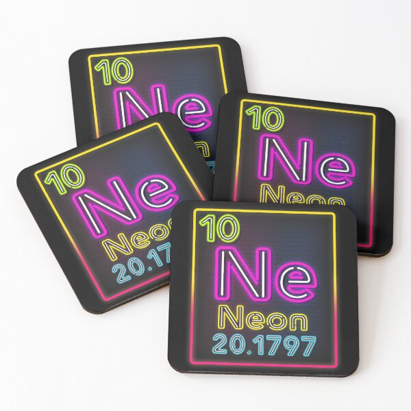 Artikelvorschau, Neon-Element des Periodensystems der Chemie für Wissenschaftler entworfen und verkauft von lht6474.
