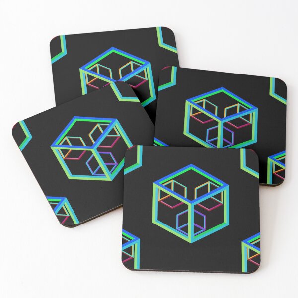 Item preview, Copy of  OPTICAL ILLUSION LIGHT COLORFUL CUBES designed and sold by sailorsam1805.