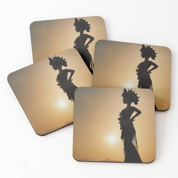 Item preview, Balinese woman posing in front of a beautiful sunrise designed and sold by RK - Shop.