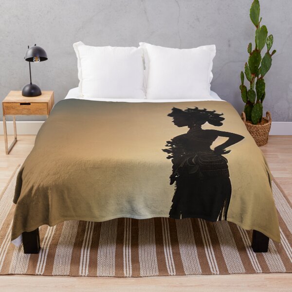 Item preview, Balinese woman posing in front of a beautiful sunrise designed and sold by RK - Shop.