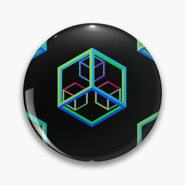 Item preview, WEIRD OPTICAL ILLUSION LIGHT COLORFUL CUBES designed and sold by sailorsam1805.