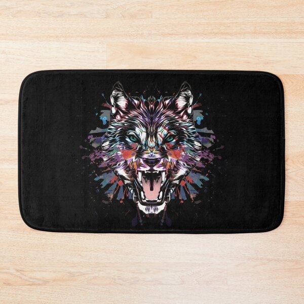 Item preview, Painted wolf face designed and sold by Zip-Zup.