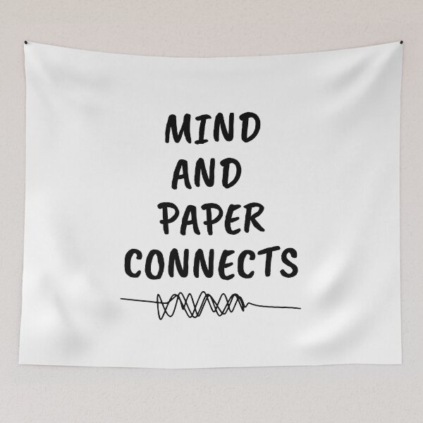 Item preview, mind and paper connects - mental health, anxiety, and journaling designed and sold by Therapy by Sen.