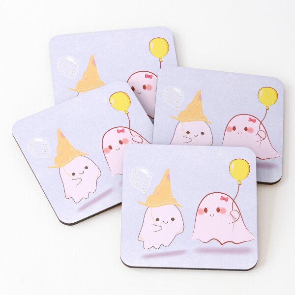 Item preview, Cute gost with hat and balloon designed and sold by Jk-812.