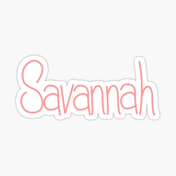 Savannah Sticker