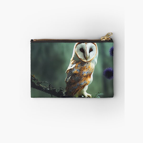 Item preview, Colorful barnowl sitting on a branch designed and sold by RK - Shop.