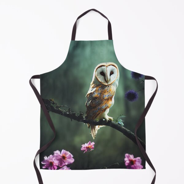 Item preview, Colorful barnowl sitting on a branch designed and sold by RK - Shop.