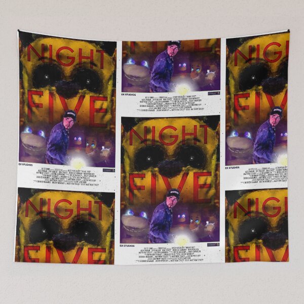 Item preview, NIGHT FIVE official movie poster  designed and sold by GamerSketch.