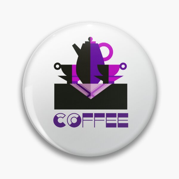 Item preview, Retro style coffee print in purple designed and sold by LaylaEvans1.