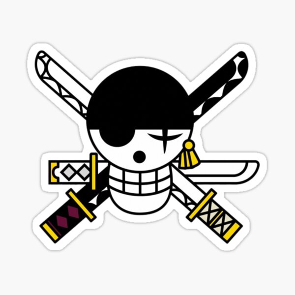 Roronoa Zoro Pirate Hunter Flag Sticker for Sale by OtakuToys