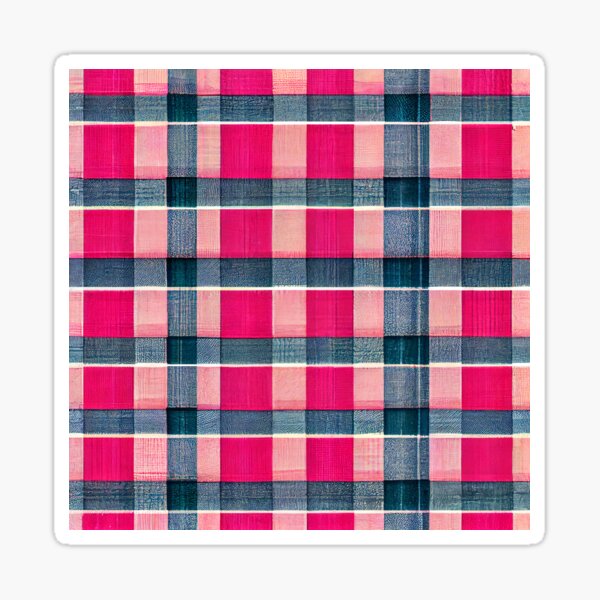 Aperçu de l'œuvre Plaid Rose Base Madras Patchwork créée et vendue par werewolftogo.