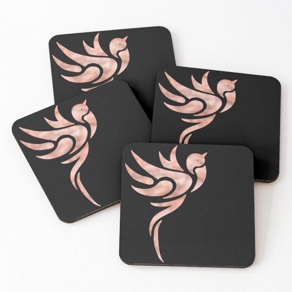 Item preview, pink bird as a tribal pattern designed and sold by octo-PS.