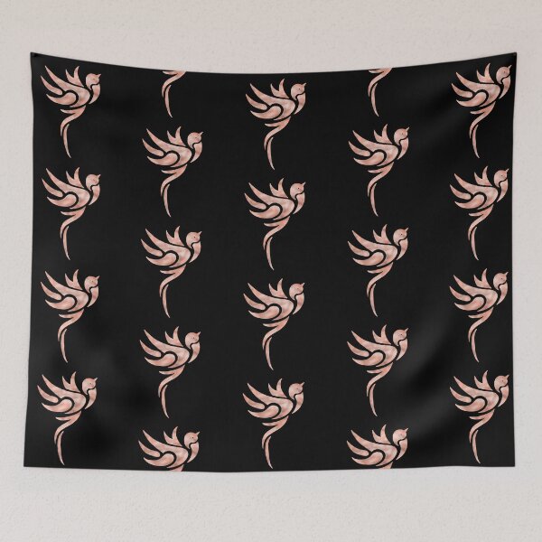 Item preview, pink bird as a tribal pattern designed and sold by octo-PS.