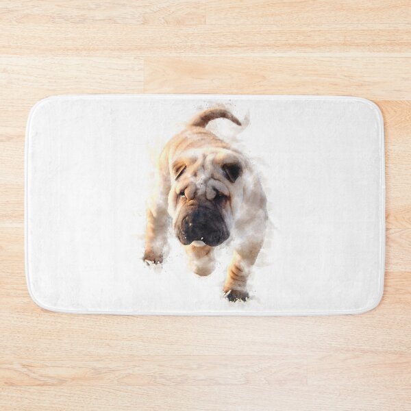 Item preview, Shar Pei puppy Watercolour Artwork designed and sold by Typeglyphs.