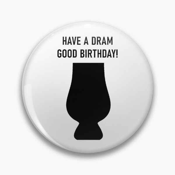 Item preview, Whisky Glencairn - Have a Dram Good Birthday! designed and sold by RetroCave.