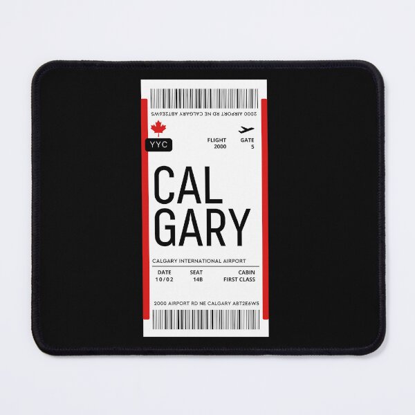 Item preview, Calgary Flight Ticket Boarding Pass Travel Canada designed and sold by CraftwithNadia.