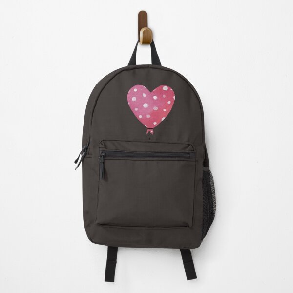 Item preview, cute heart pink balloon dark background designed and sold by Yana Mustafina | Boho Soulful Designs.