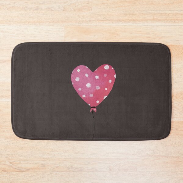 Item preview,  cute heart pink balloon dark background designed and sold by Yana Mustafina | Boho Soulful Designs.
