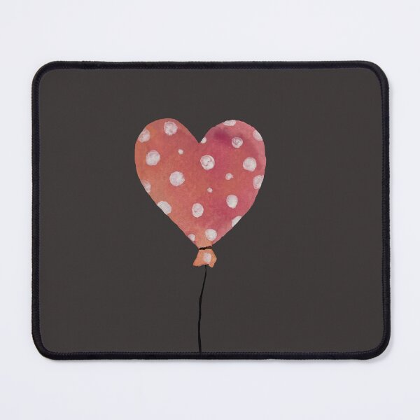Item preview, love balloon with dot on dark background designed and sold by Yana Mustafina | Boho Soulful Designs.