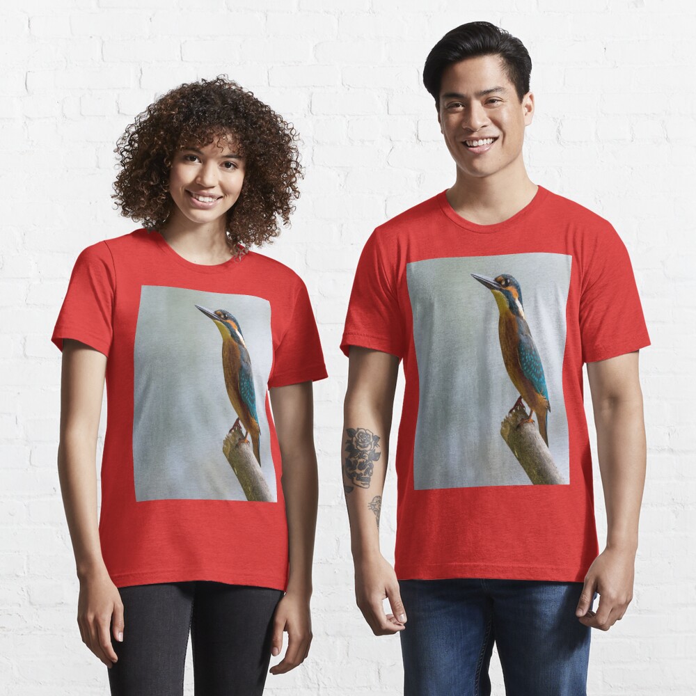 Kingfisher funny bird illustration | Essential T-Shirt