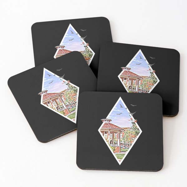 Artikelvorschau, Stadtplatz im Frühling – Digitale Kunst – Diamantrahmen – Schwarz – Gilmore entworfen und verkauft von Fenay Designs.