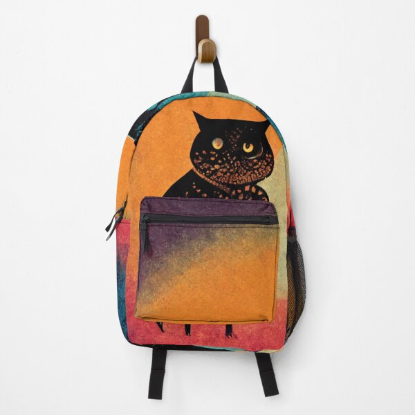Item preview, A Cat and an Owl Vintage 70s Design designed and sold by werewolftogo.
