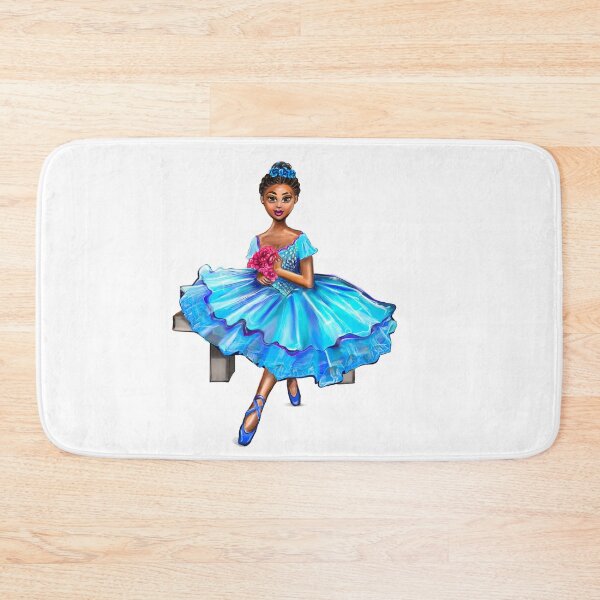 Item preview, African American, Black ballerina girls with corn rows dancing 5 !  This black girl loves dance Afro hair dark brown skin tutu. Love Ballet designed and sold by Artonmytee.