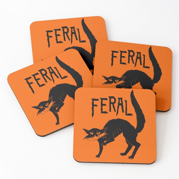 Item preview, Feral Black Cat designed and sold by mnlocher.
