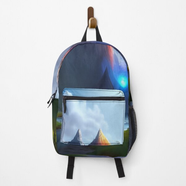 Item preview, AI Artificial Intelligence Generated Art, Fantasy Mountains Holographic 2 designed and sold by ACC .