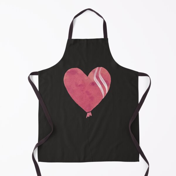 Item preview, Cute pink heart balloon on dark background designed and sold by Yana Mustafina | Boho Soulful Designs.