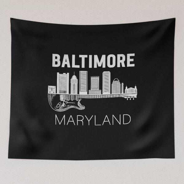 Item preview, Maryland Souvenir Men Music Guitar Gift Baltimore designed and sold by DSWShirts.